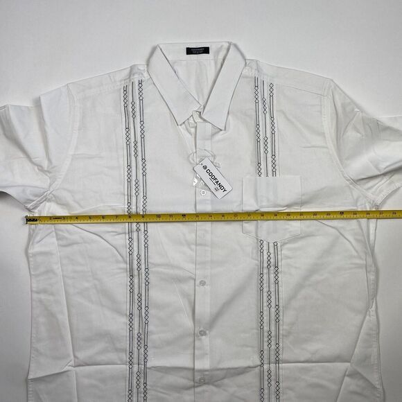 Coofandy Short Sleeve Button Down Shirt White Mens Size XL Brand New w/ Tags - Picture 4 of 9